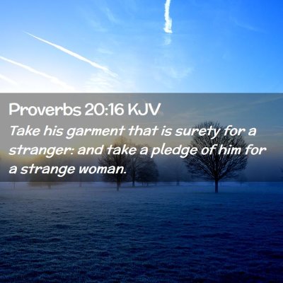 Proverbs 20:16 KJV Free Bible Images