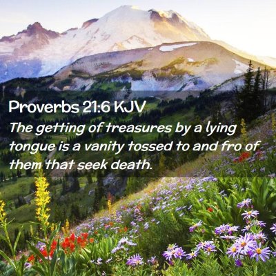 Proverbs 21:6 KJV Free Bible Images