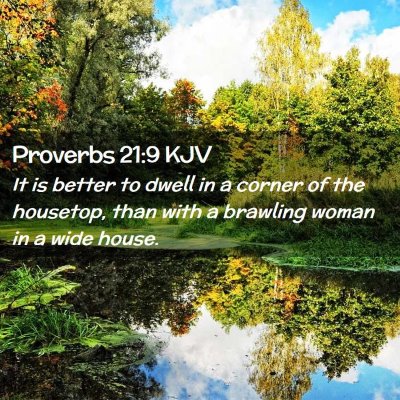 Proverbs 21:9 KJV Free Bible Images