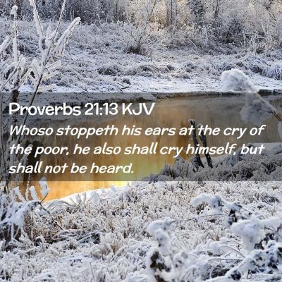 Proverbs 21:13 KJV Free Bible Images