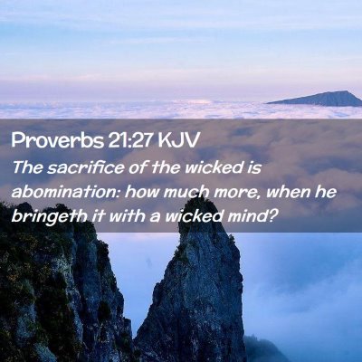 Proverbs 21:27 KJV Free Bible Images