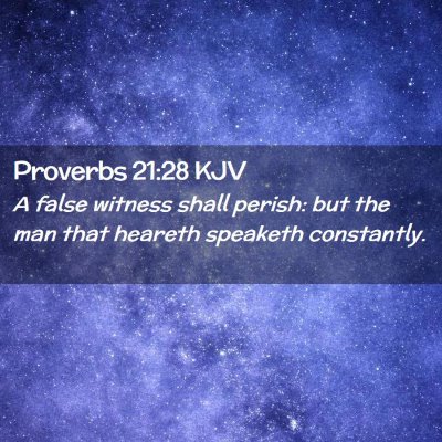 Proverbs 21:28 KJV Free Bible Images