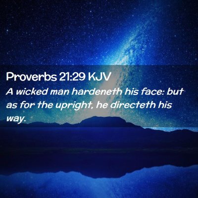 Proverbs 21:29 KJV Free Bible Images