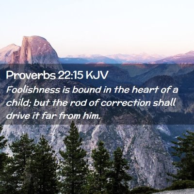 Proverbs 22:15 KJV Free Bible Images