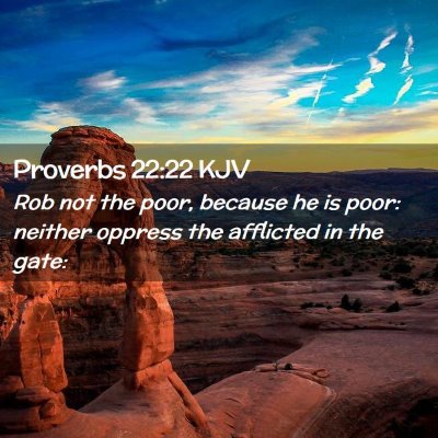 Proverbs 22:22 KJV Free Bible Images