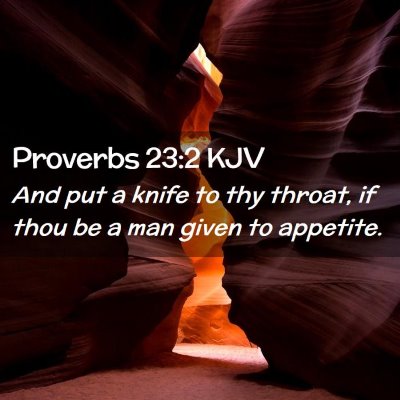 Proverbs 23:2 KJV Free Bible Images