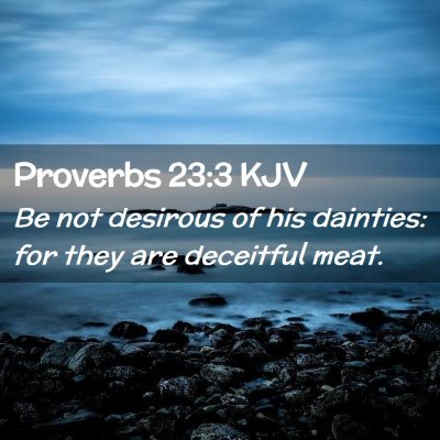 Proverbs 23:3 KJV Free Bible Images