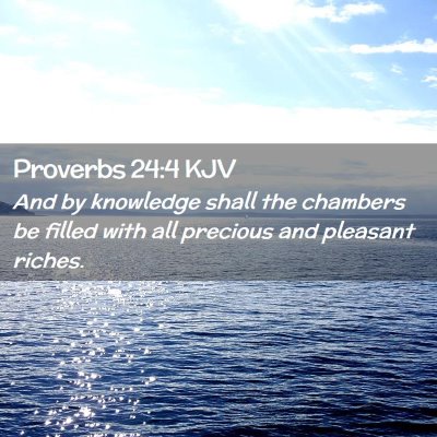 Proverbs 24:4 KJV Free Bible Images