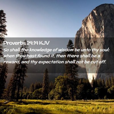 Proverbs 24:14 KJV Free Bible Images