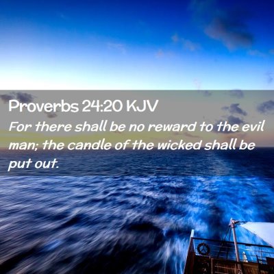 Proverbs 24:20 KJV Free Bible Images