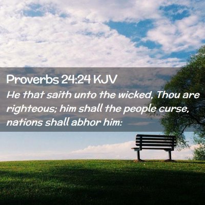 Proverbs 24:24 KJV Free Bible Images