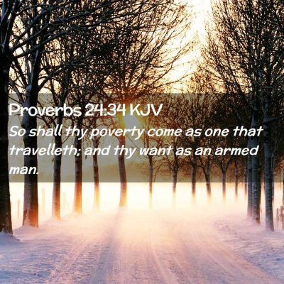 Proverbs 24:34 KJV Free Bible Images