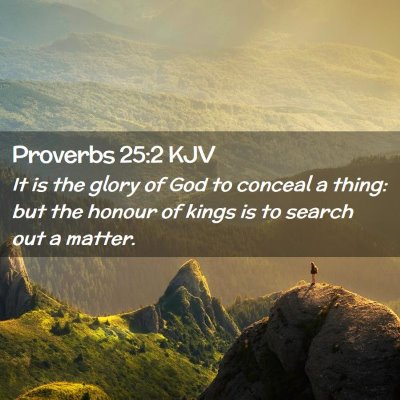 Proverbs 25:2 KJV Free Bible Images