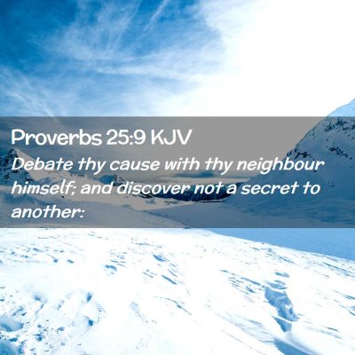 Proverbs 25:9 KJV Free Bible Images