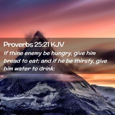 Proverbs 25:21 KJV Free Bible Images