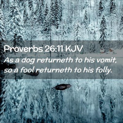 Proverbs 26:11 KJV Free Bible Images