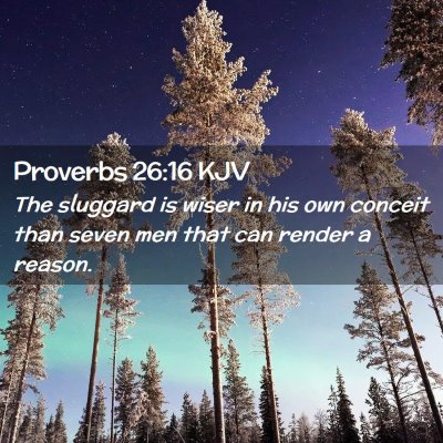 Proverbs 26:16 KJV Free Bible Images