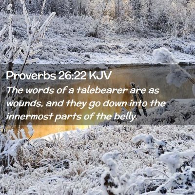 Proverbs 26:22 KJV Free Bible Images