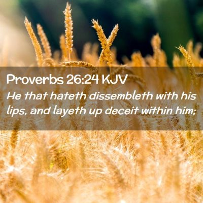 Proverbs 26:24 KJV Free Bible Images