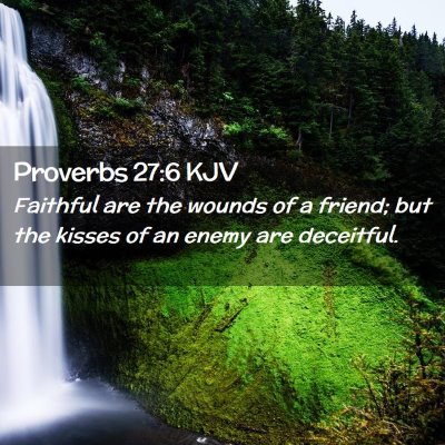 Proverbs 27:6 KJV Free Bible Images