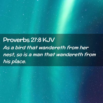 Proverbs 27:8 KJV Free Bible Images