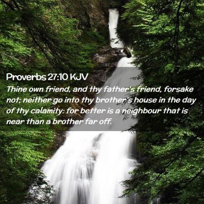 Proverbs 27:10 KJV Free Bible Images