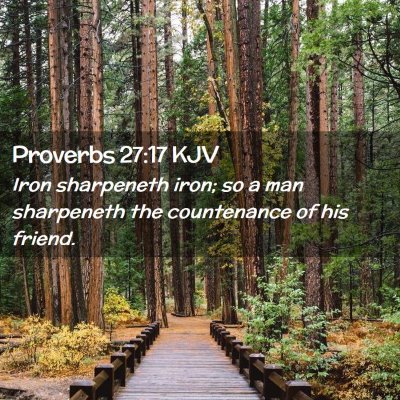 Proverbs 27:17 KJV Free Bible Images