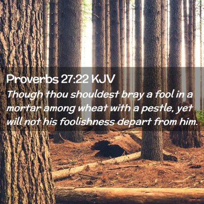 Proverbs 27:22 KJV Free Bible Images