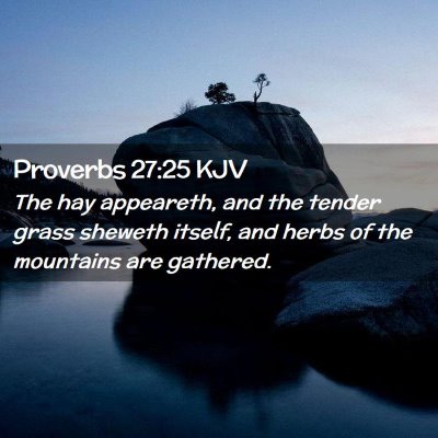 Proverbs 27:25 KJV Free Bible Images