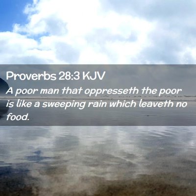 Proverbs 28:3 KJV Free Bible Images