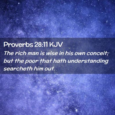 Proverbs 28:11 KJV Free Bible Images