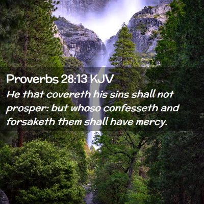 Proverbs 28:13 KJV Free Bible Images