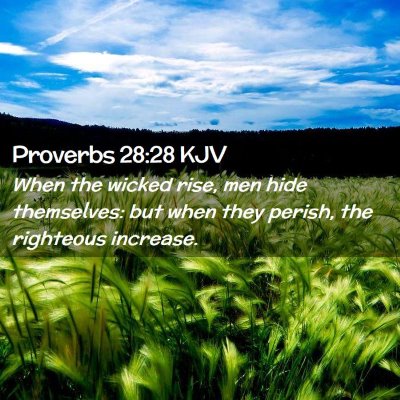 Proverbs 28:28 KJV Free Bible Images