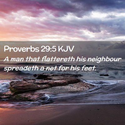 Proverbs 29:5 KJV Free Bible Images