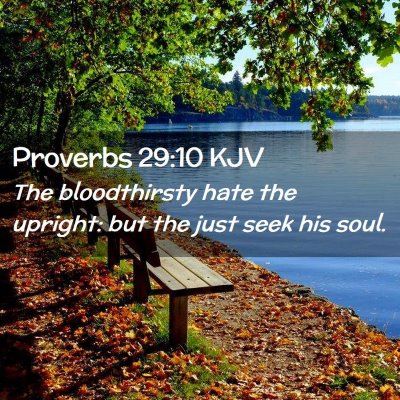 Proverbs 29:10 KJV Free Bible Images