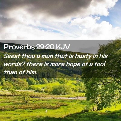 Proverbs 29:20 KJV Free Bible Images