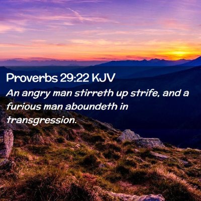 Proverbs 29:22 KJV Free Bible Images