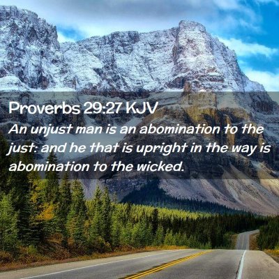 Proverbs 29:27 KJV Free Bible Images