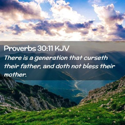 Proverbs 30:11 KJV Free Bible Images