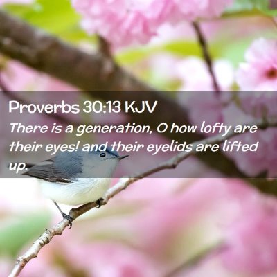 Proverbs 30:13 KJV Free Bible Images