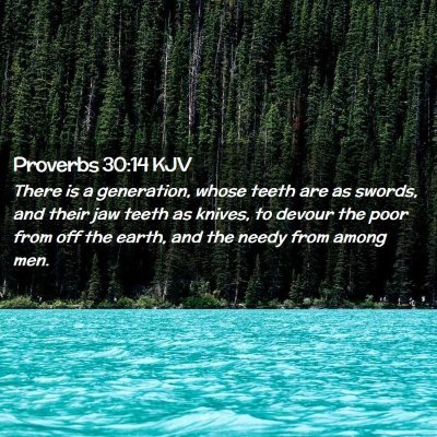 Proverbs 30:14 KJV Free Bible Images