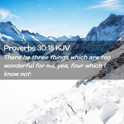 Proverbs 30:18 KJV Free Bible Images