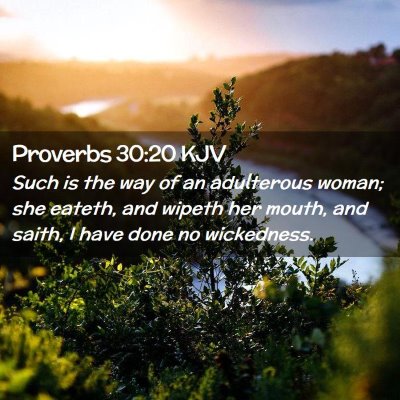 Proverbs 30:20 KJV Free Bible Images