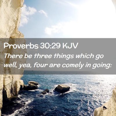 Proverbs 30:29 KJV Free Bible Images