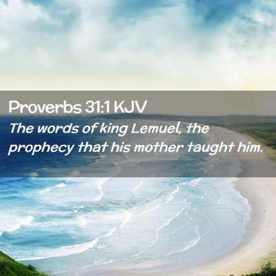 Proverbs 31:1 KJV Free Bible Images