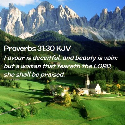 Proverbs 31:30 KJV Free Bible Images