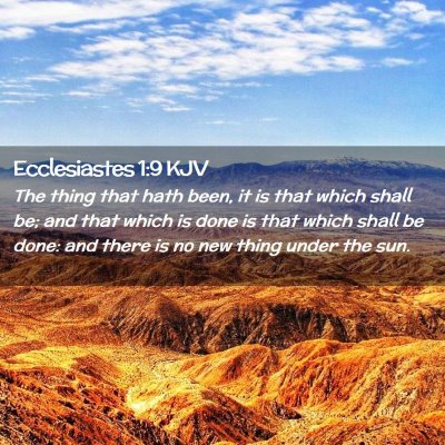 Ecclesiastes 1:9 KJV Free Bible Images