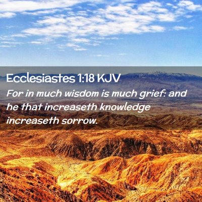 Ecclesiastes 1:18 KJV Free Bible Images