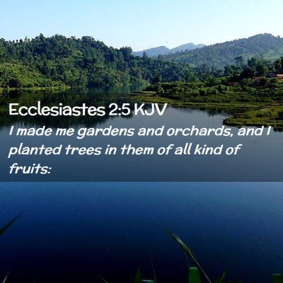 Ecclesiastes 2:5 KJV Free Bible Images