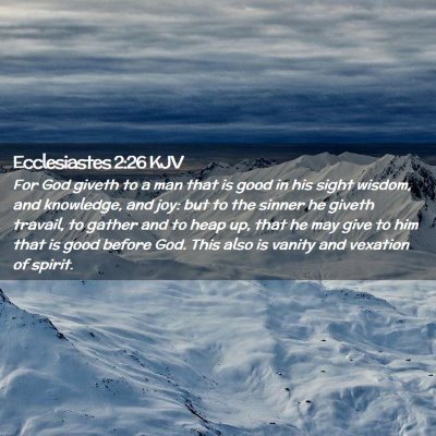 Ecclesiastes 2:26 KJV Free Bible Images